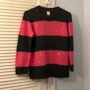 Kids pink and black sweater